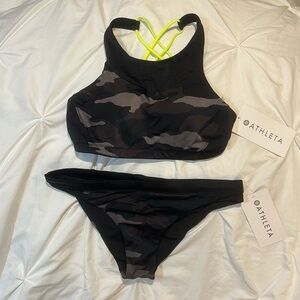 NWT Athleta freestyle camo bikini